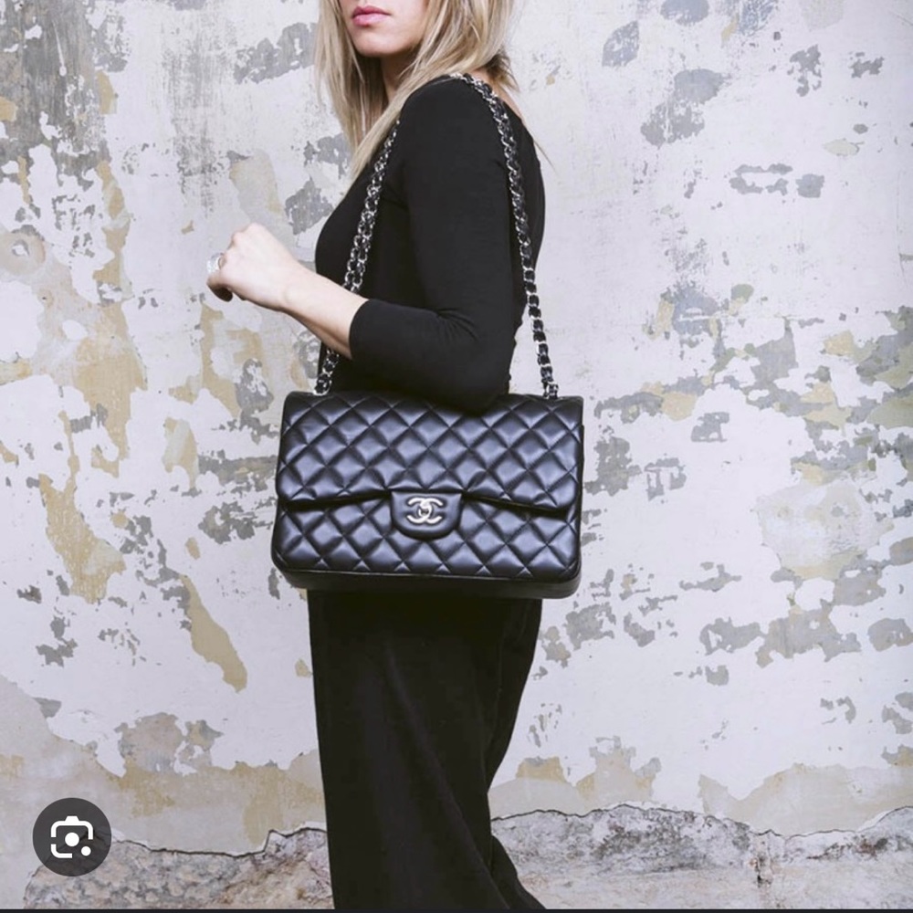 Chanel Leather Double Flap Jumbo